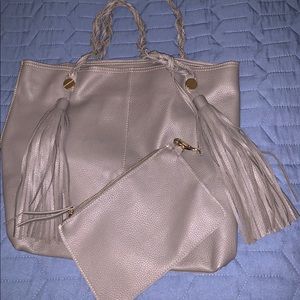 grey boho shoulder bag